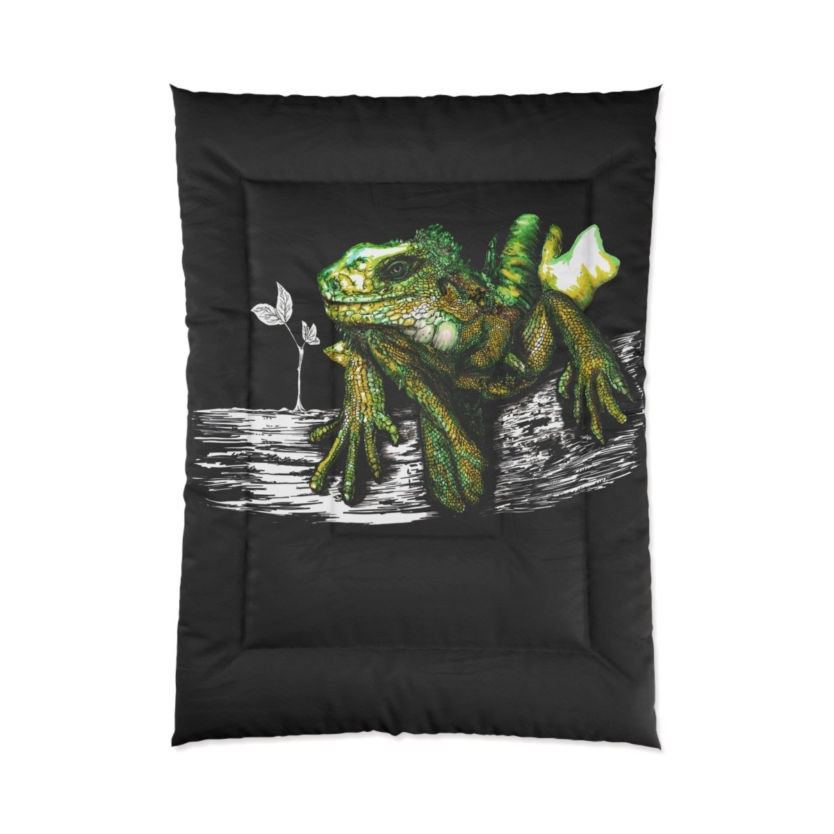 Lizard - Inspired Comforter - Cozy Home Decor for Nature Lovers - Curran Artworks