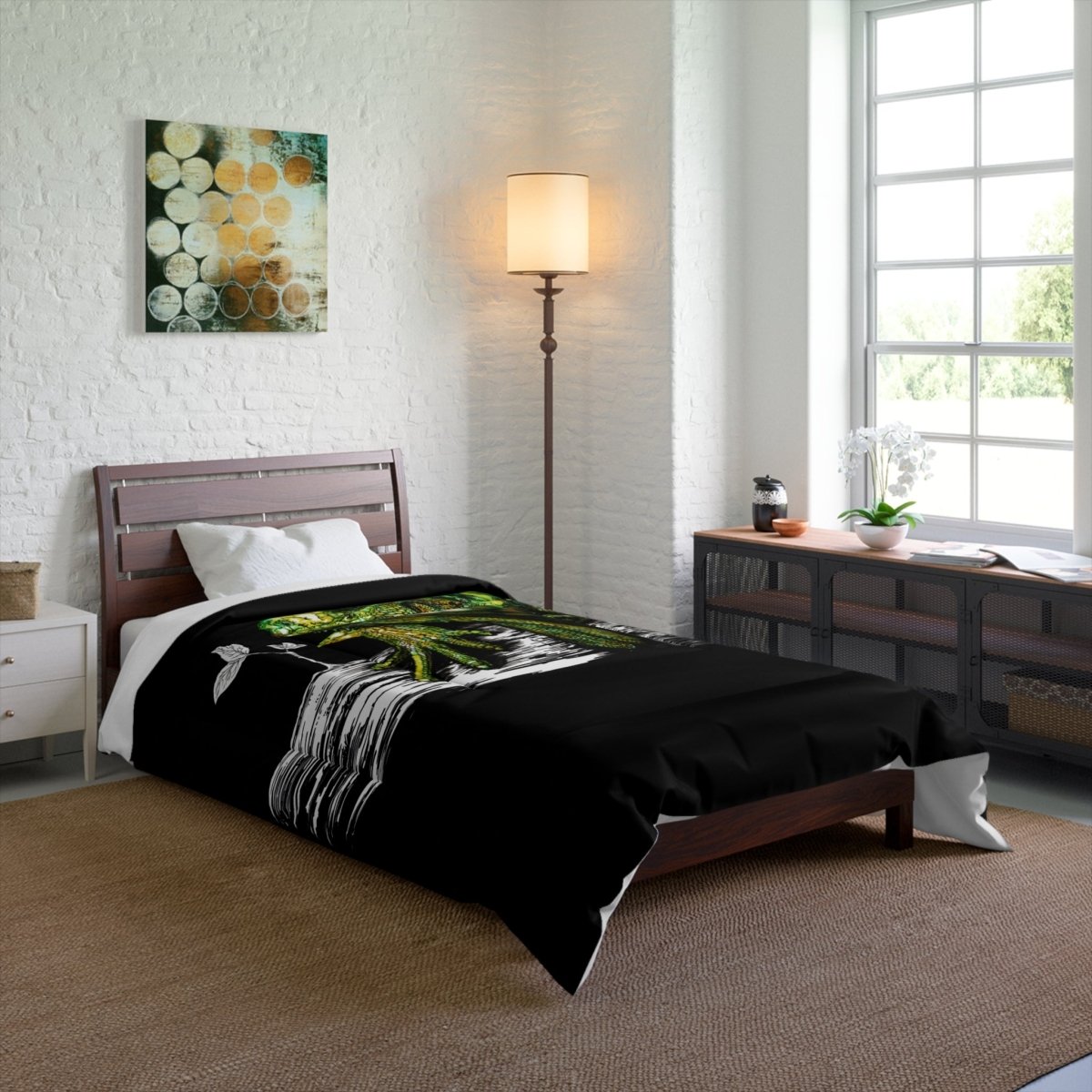 Lizard - Inspired Comforter - Cozy Home Decor for Nature Lovers - Curran Artworks