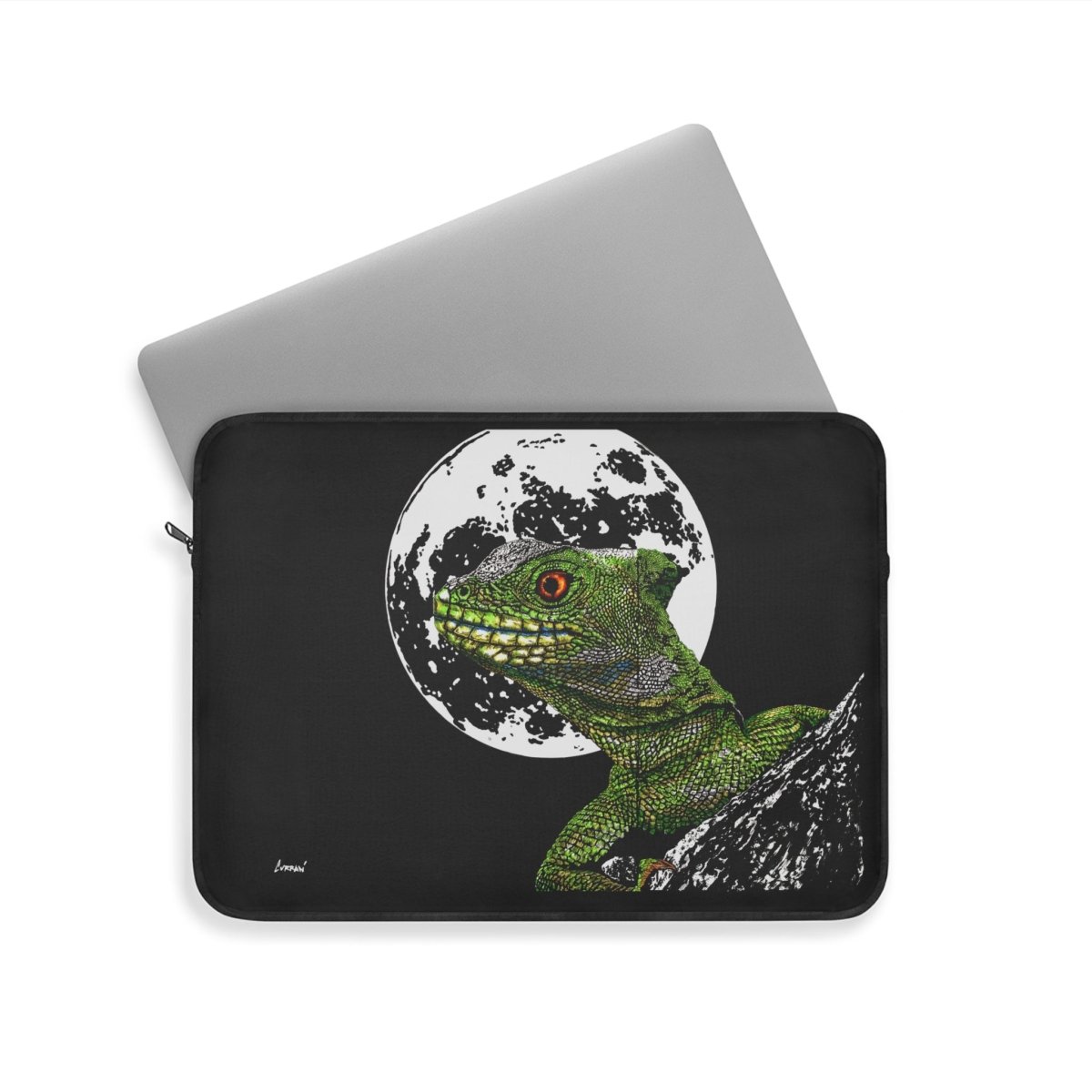 Lizard Moon Laptop Sleeve - Stylish & Durable Sleeve for Creatives - Curran Artworks