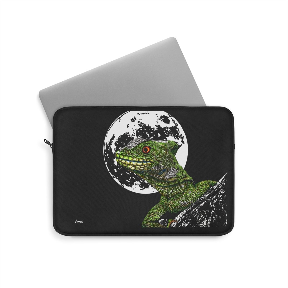 Lizard Moon Laptop Sleeve - Stylish & Durable Sleeve for Creatives - Curran Artworks