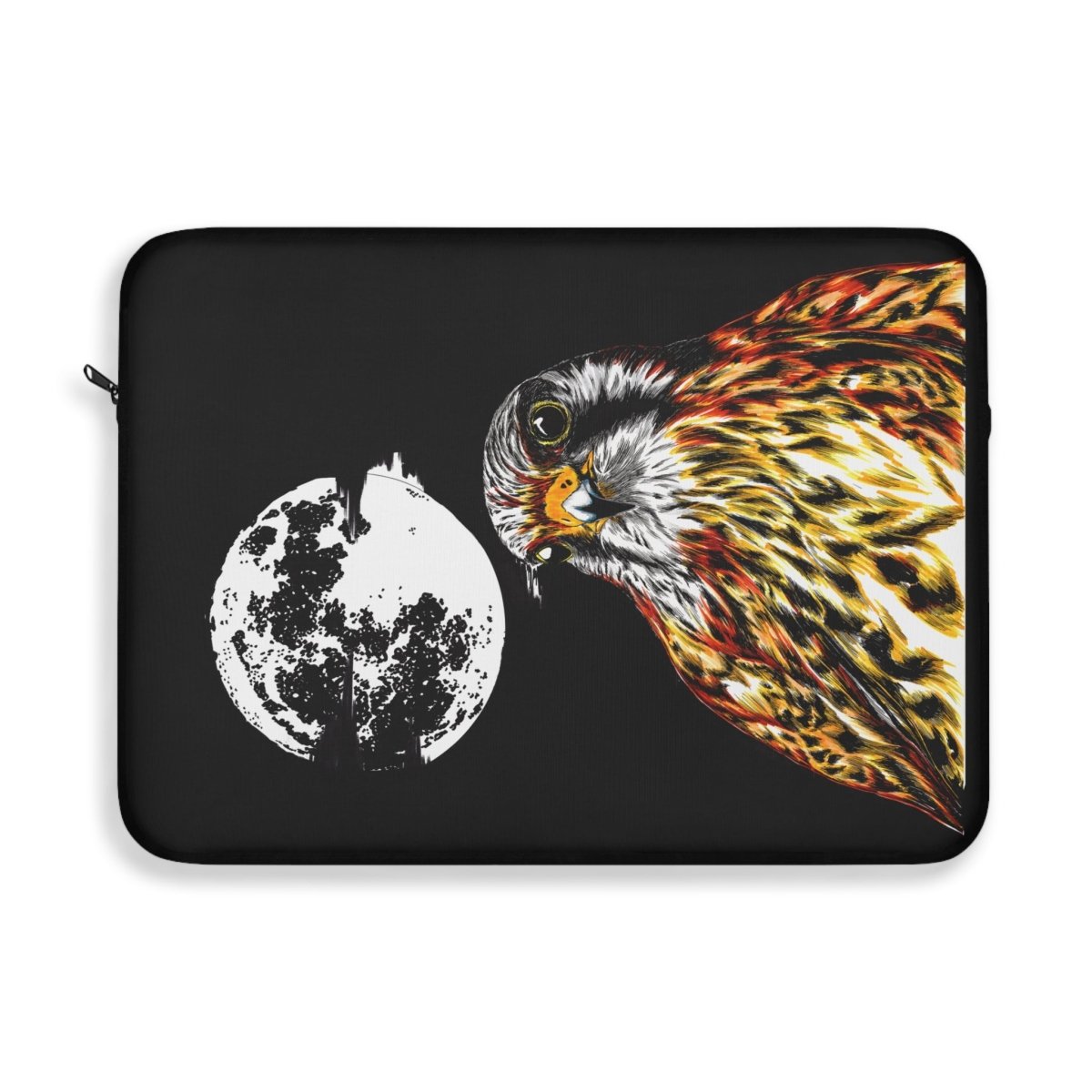 Majestic Falcon Laptop Sleeve - Artistic Design for Nature Lovers - Curran Artworks