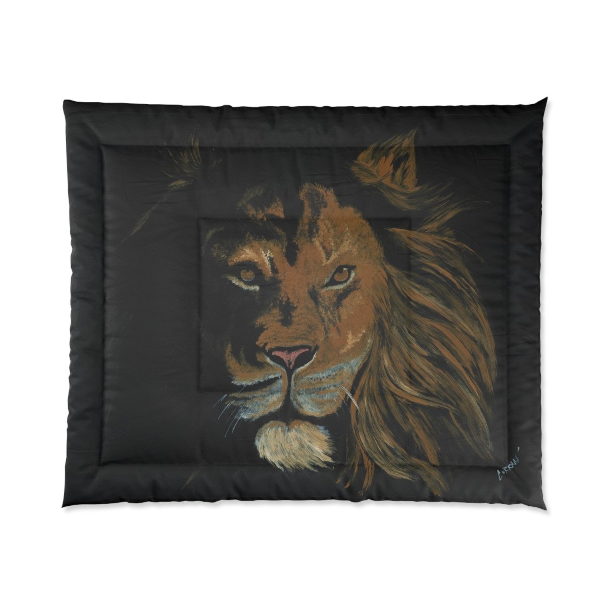 Majestic Lion Comforter - Cozy Animal - Themed Bedding for Nature Lovers - Curran Artworks