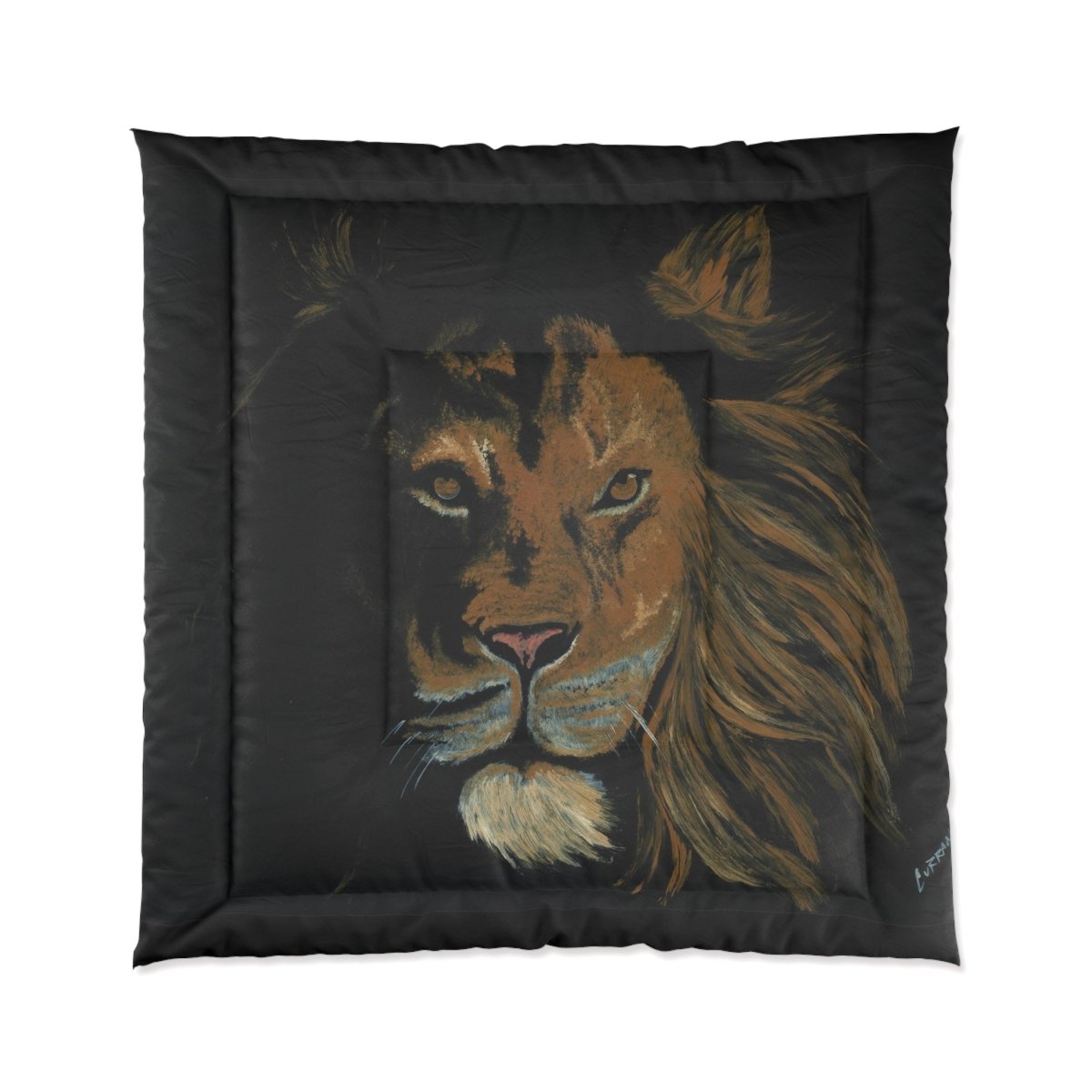 Majestic Lion Comforter - Cozy Animal - Themed Bedding for Nature Lovers - Curran Artworks