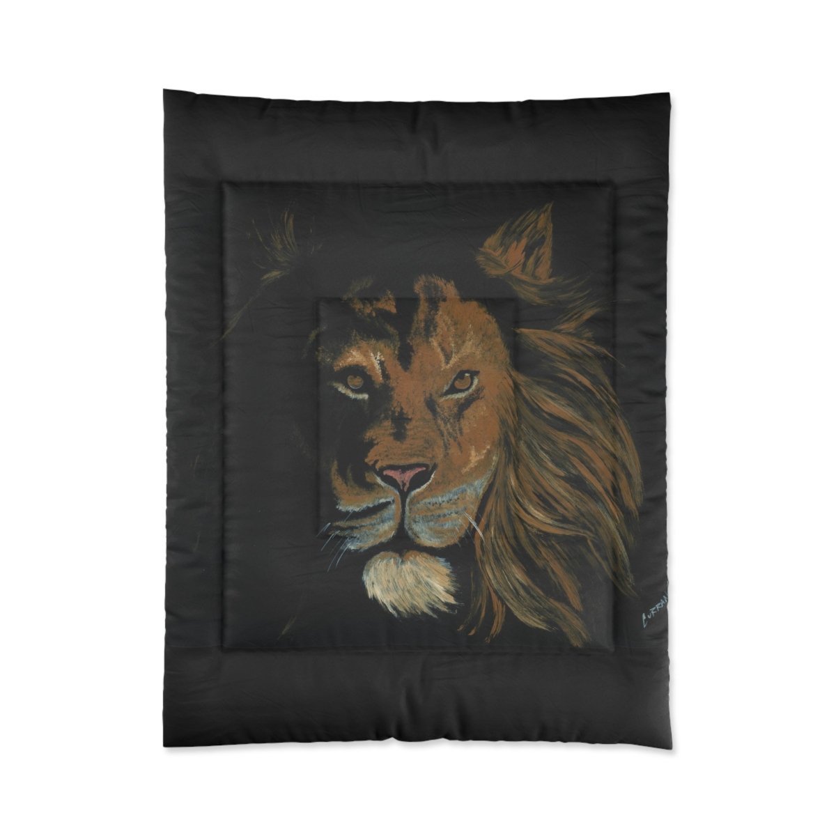 Majestic Lion Comforter - Cozy Animal - Themed Bedding for Nature Lovers - Curran Artworks