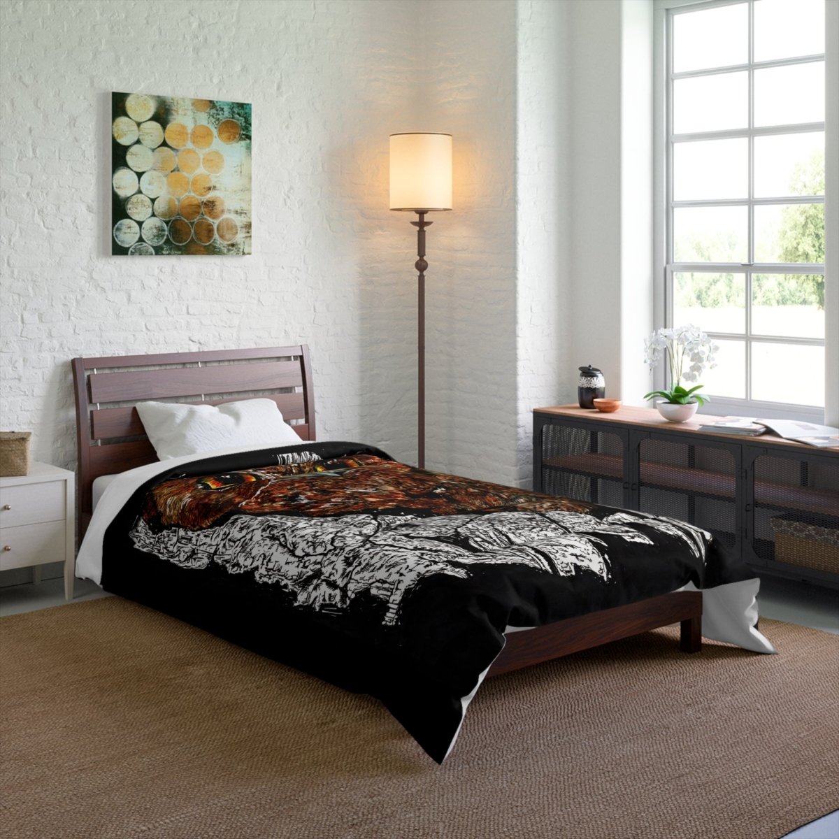Majestic Owl Comforter - Cozy Nature - Inspired Bedding for Wildlife Lovers - Curran Artworks