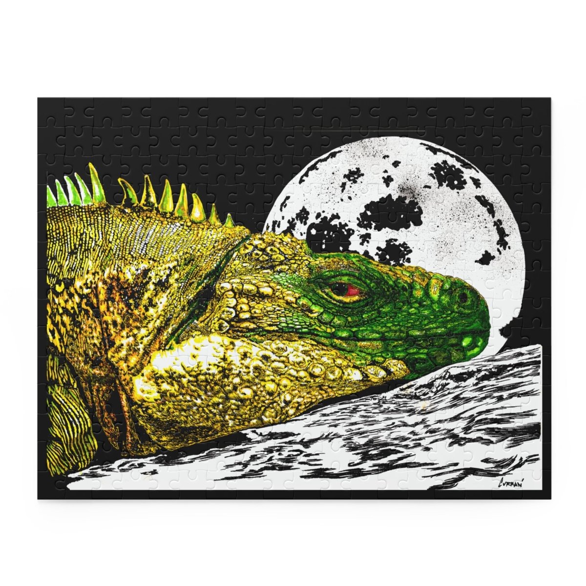 Majestic Reptile Night Puzzle - 120/252/500 Pieces - Curran Artworks