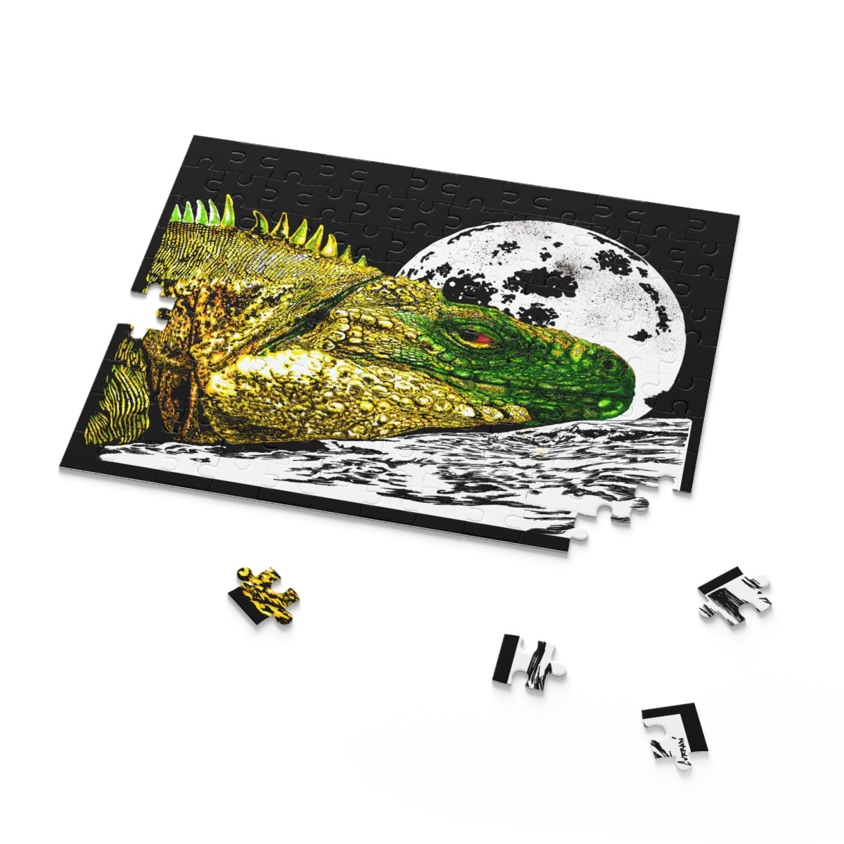 Majestic Reptile Night Puzzle - 120/252/500 Pieces - Curran Artworks