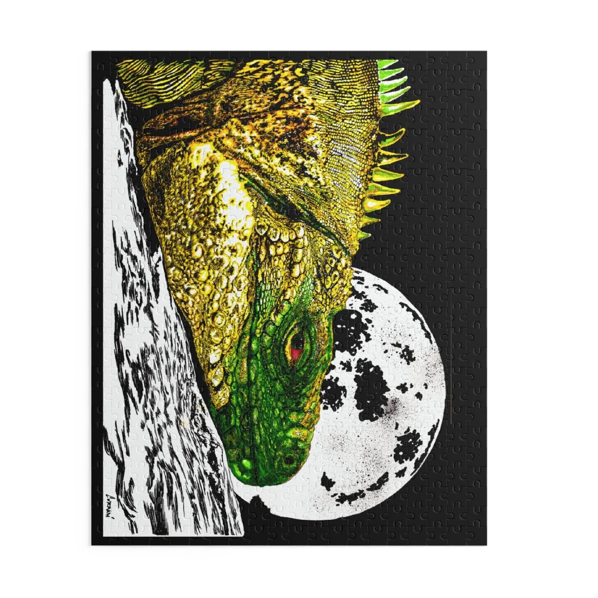 Majestic Reptile Night Puzzle - 120/252/500 Pieces - Curran Artworks