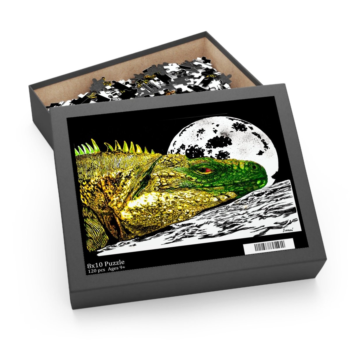 Majestic Reptile Night Puzzle - 120/252/500 Pieces - Curran Artworks