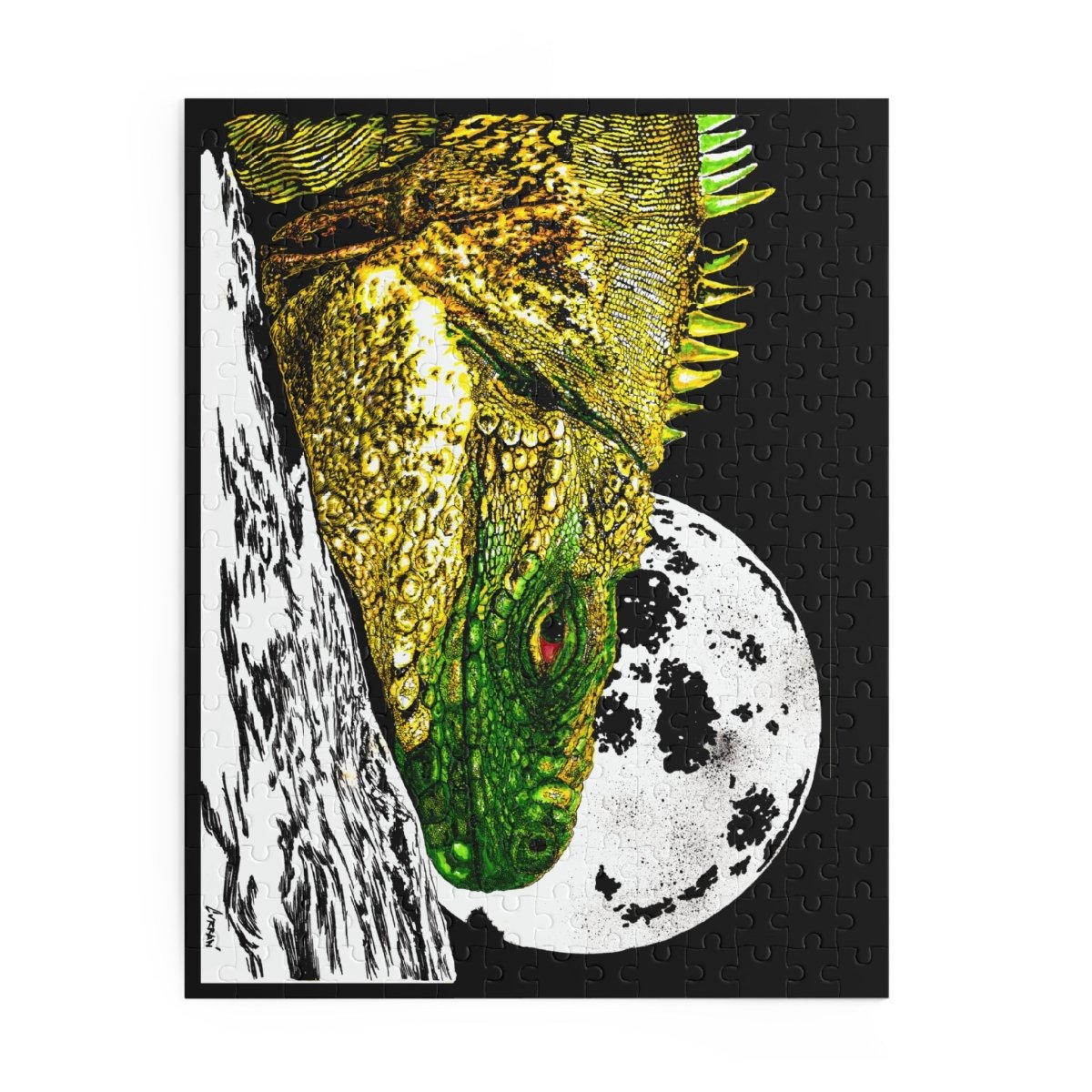 Majestic Reptile Night Puzzle - 120/252/500 Pieces - Curran Artworks