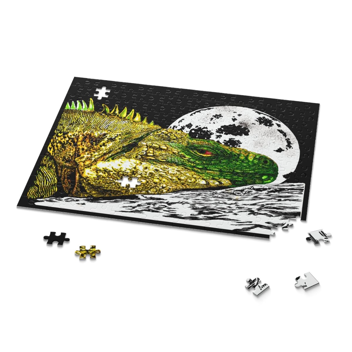 Majestic Reptile Night Puzzle - 120/252/500 Pieces - Curran Artworks