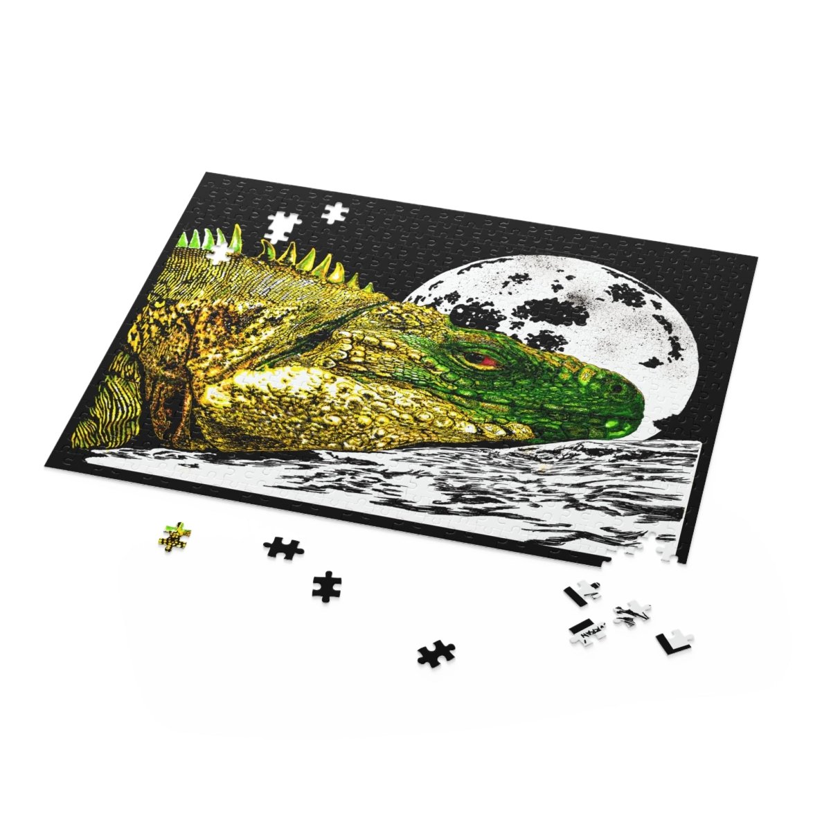 Majestic Reptile Night Puzzle - 120/252/500 Pieces - Curran Artworks
