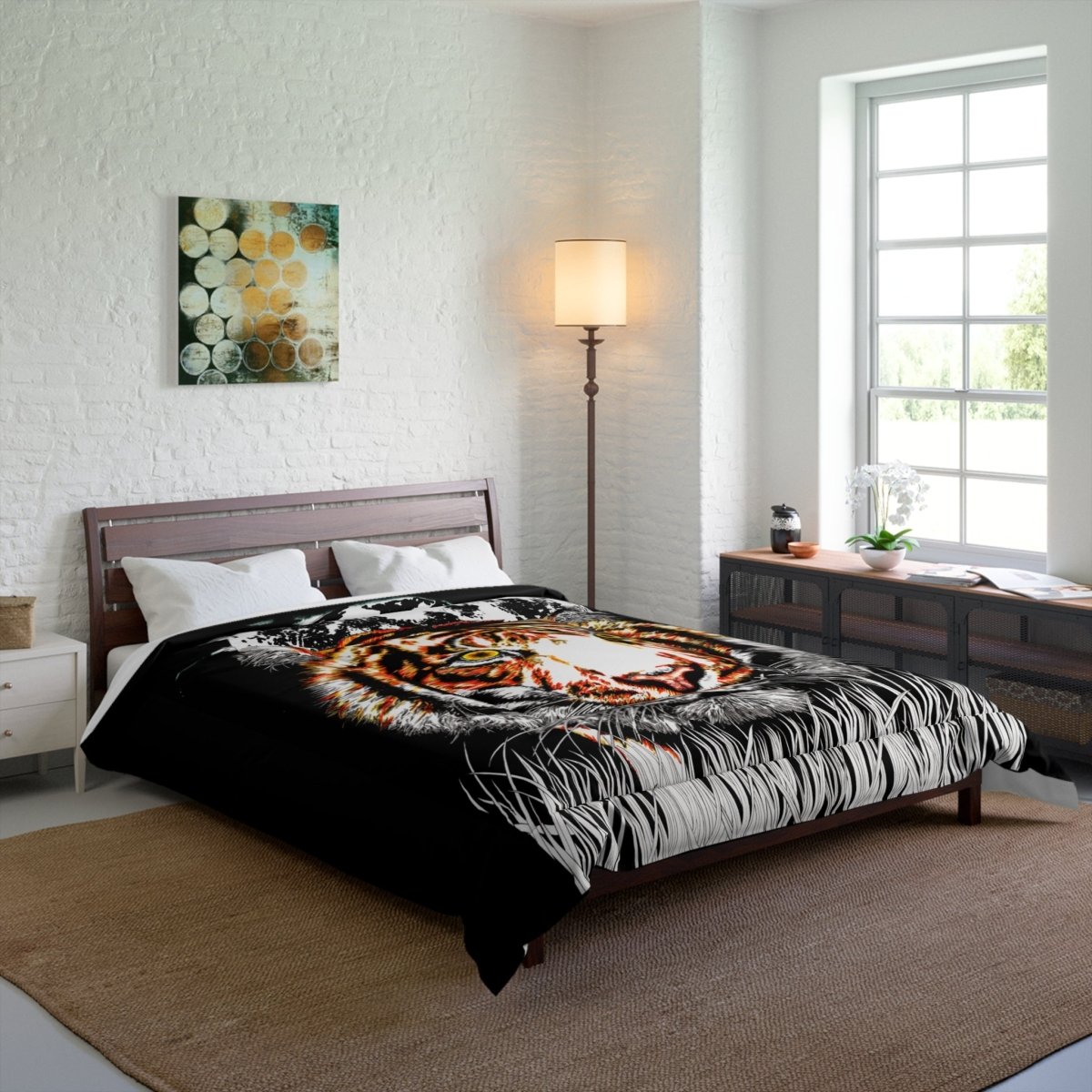 Majestic Tiger Comforter – Fierce Animal - Inspired Bedding for Wild Decor Lovers - Curran Artworks