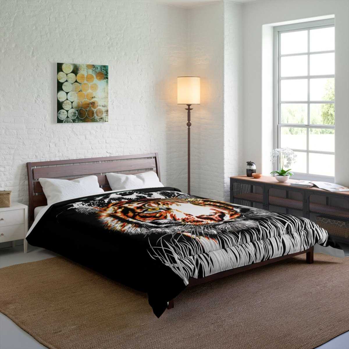 Majestic Tiger Comforter – Fierce Animal - Inspired Bedding for Wild Decor Lovers - Curran Artworks