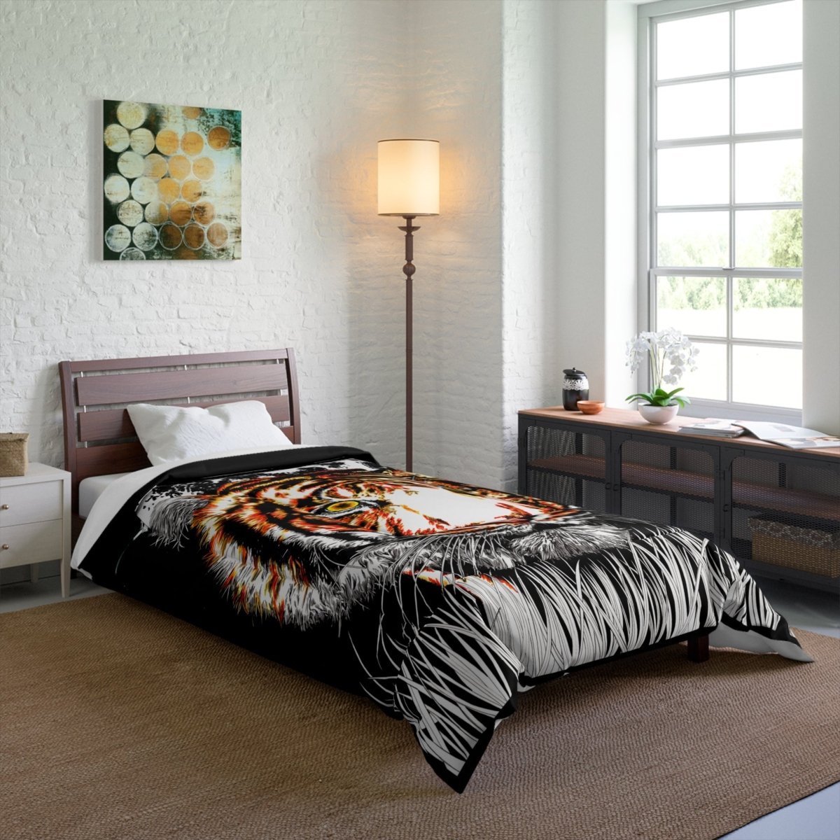 Majestic Tiger Comforter – Fierce Animal - Inspired Bedding for Wild Decor Lovers - Curran Artworks