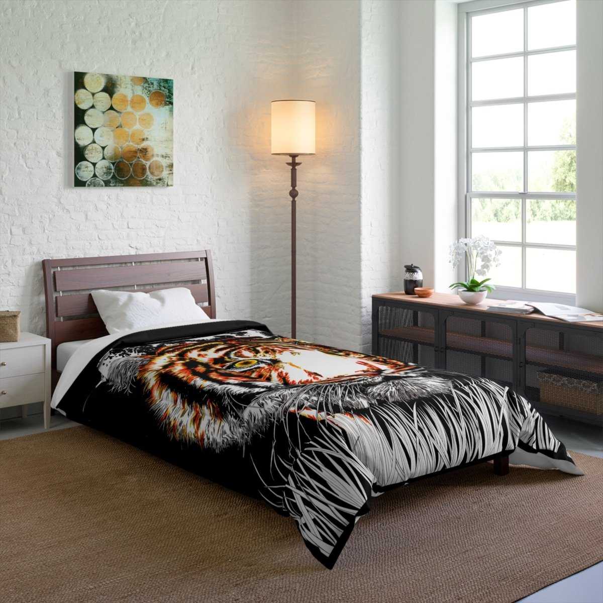 Majestic Tiger Comforter – Fierce Animal - Inspired Bedding for Wild Decor Lovers - Curran Artworks