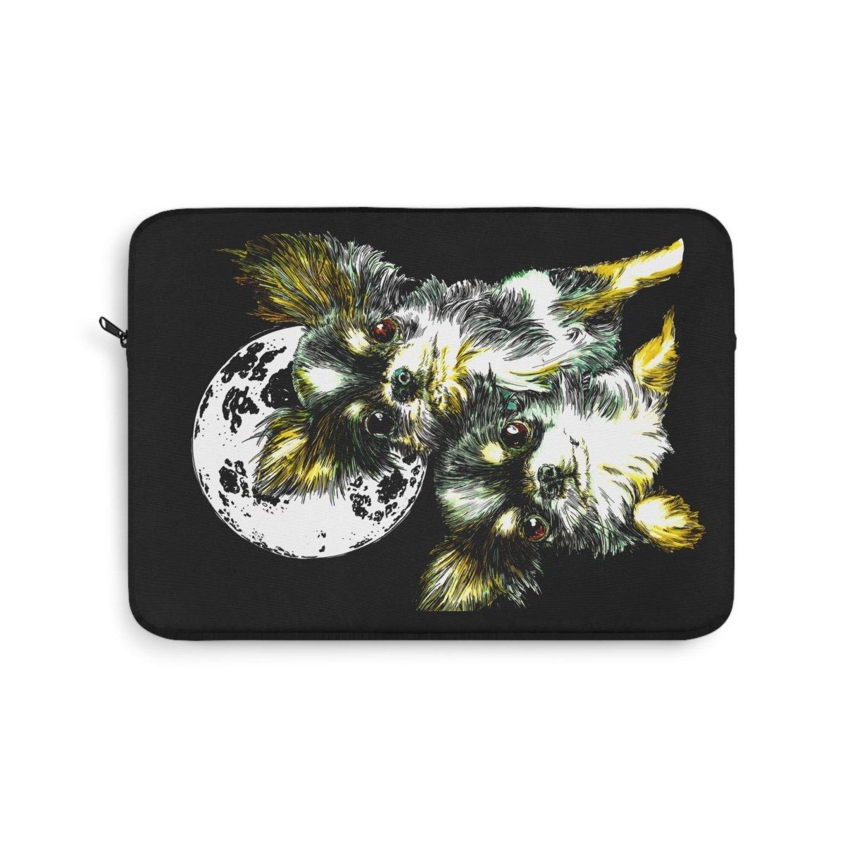 Moonlit Chihuahua Laptop Sleeve - Cute Dog Art for Pet Lovers - Curran Artworks