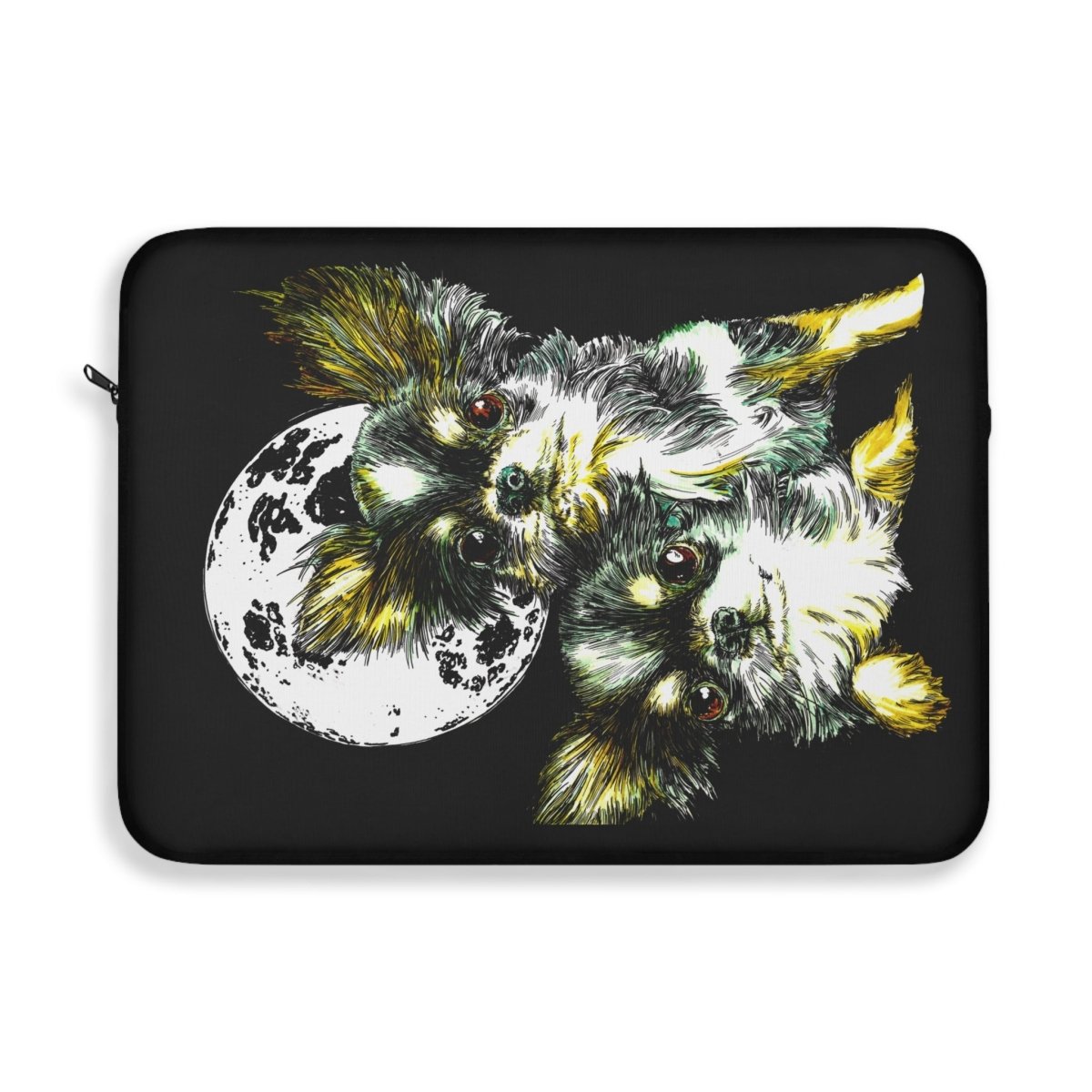 Moonlit Chihuahua Laptop Sleeve - Cute Dog Art for Pet Lovers - Curran Artworks