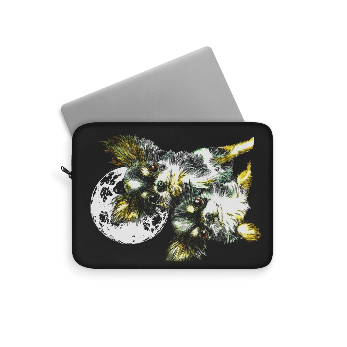 Moonlit Chihuahua Laptop Sleeve - Cute Dog Art for Pet Lovers - Curran Artworks