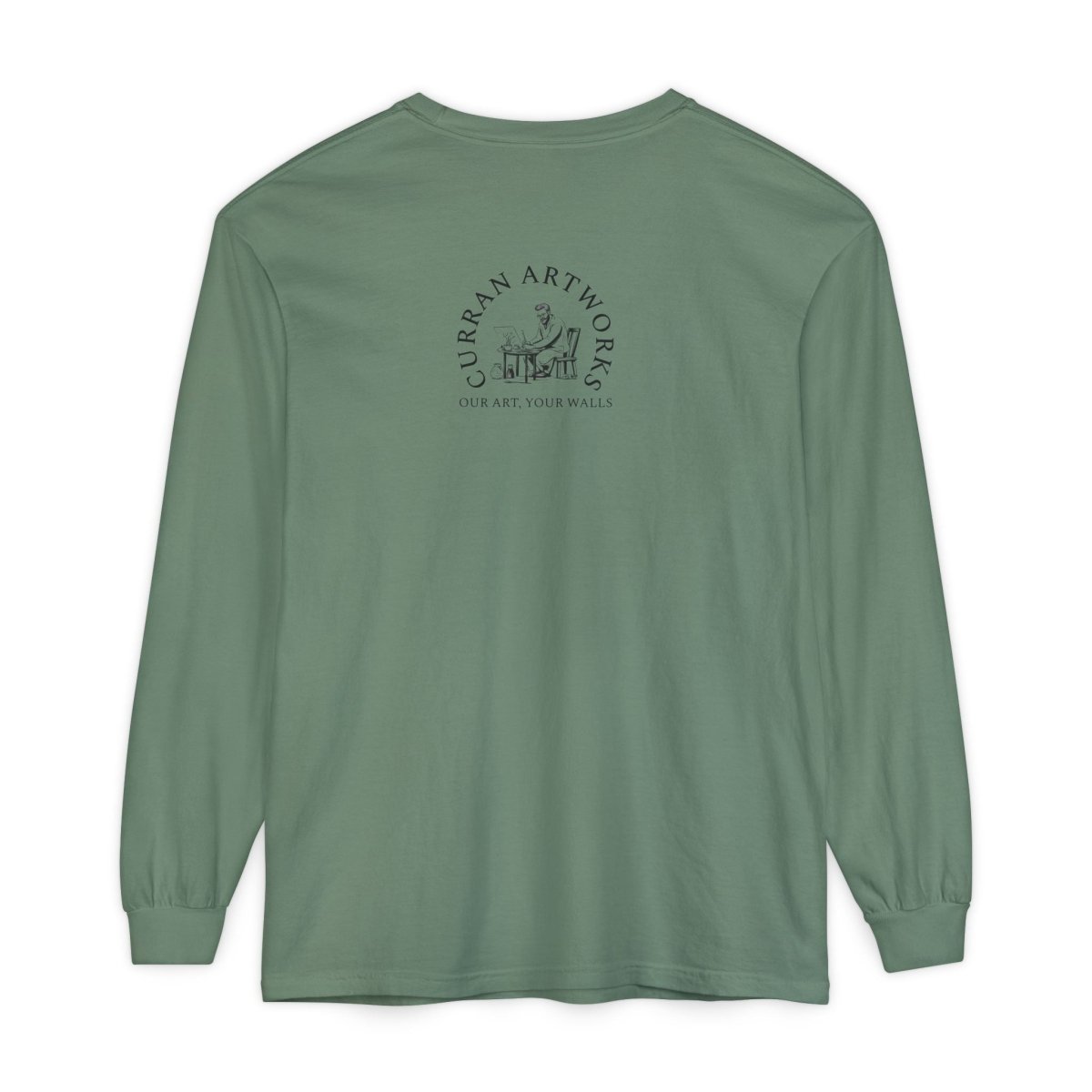 Moonlit German Shepherd Puppy Long Sleeve Tee - Curran Artworks