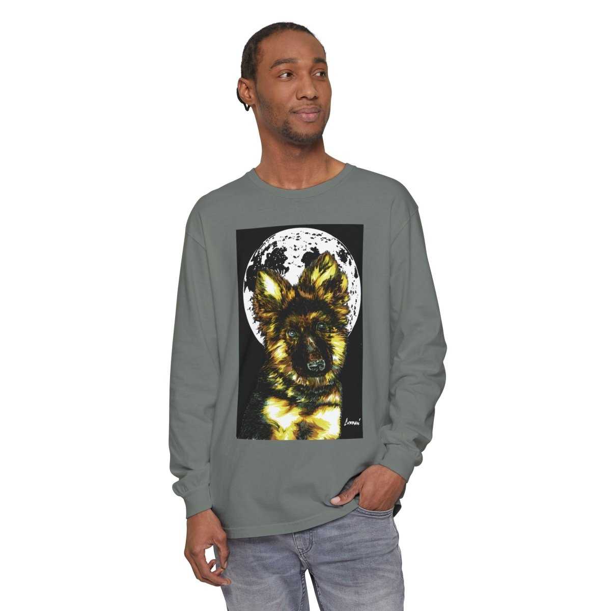 German Shepherd Puppy Long Sleeve Tee, the perfect blend