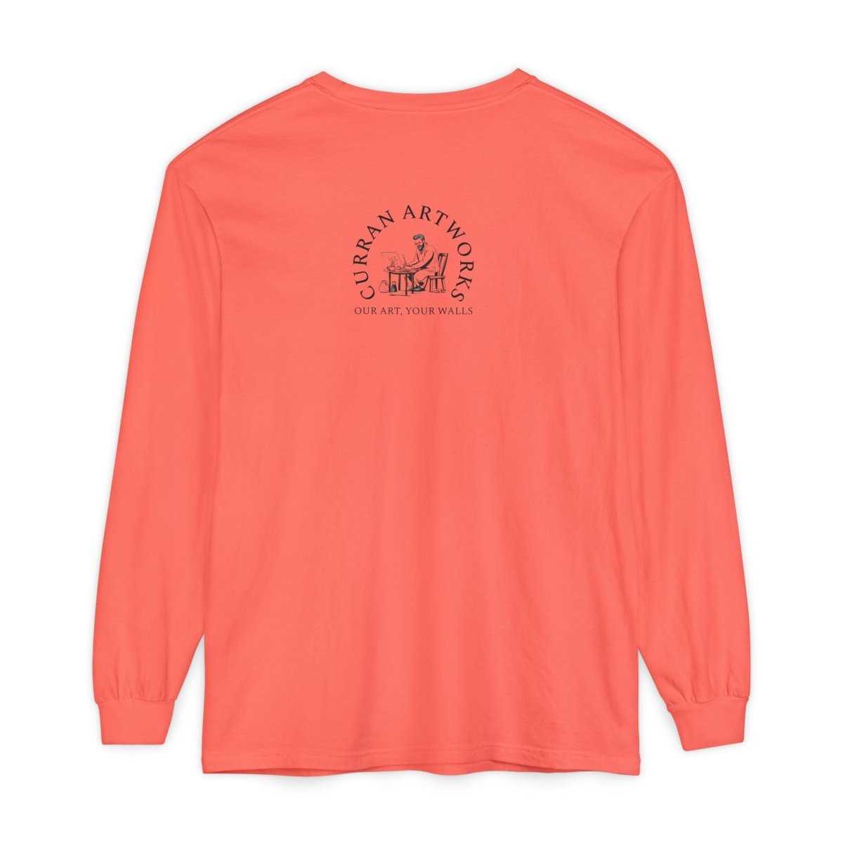 Moonlit German Shepherd Puppy Long Sleeve Tee - Curran Artworks