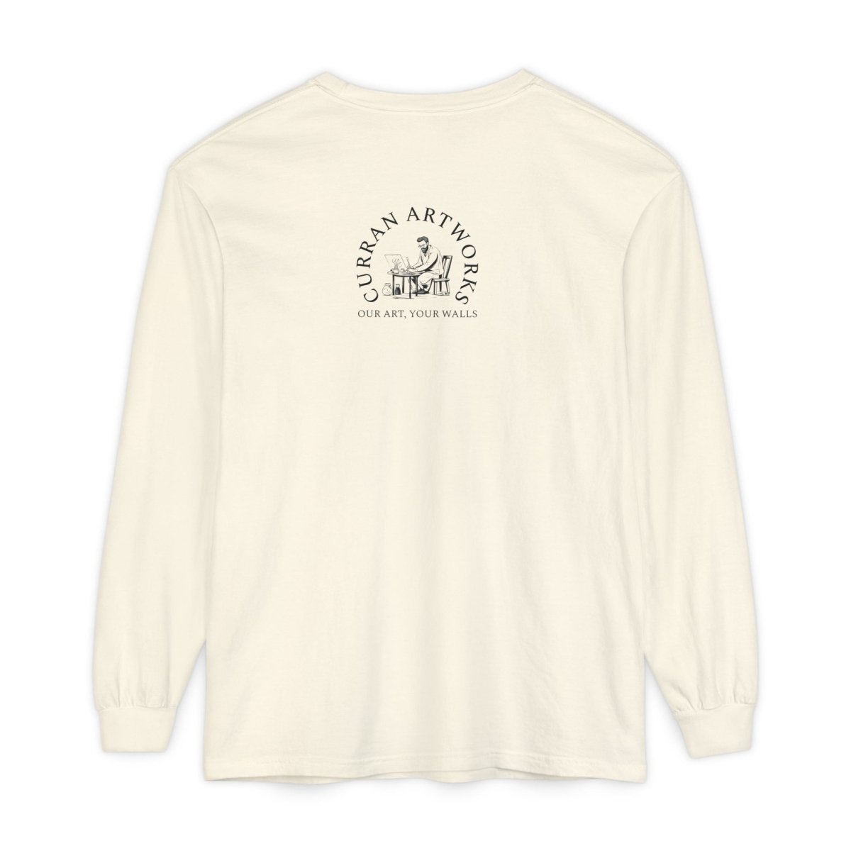 Moonlit German Shepherd Puppy Long Sleeve Tee - Curran Artworks