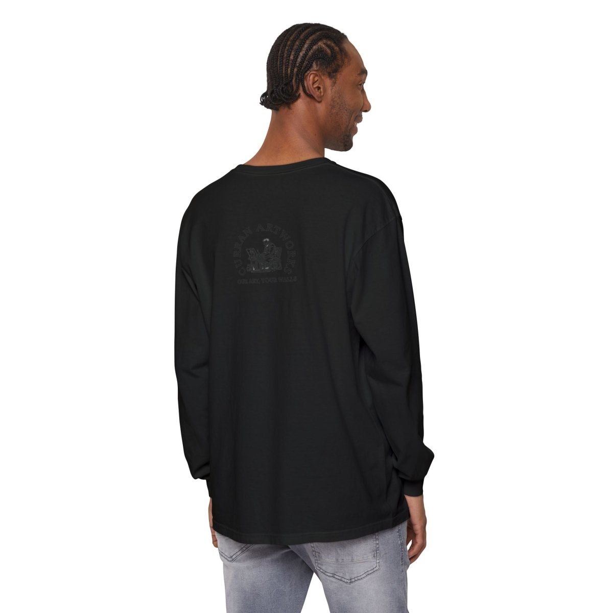 Moonlit German Shepherd Puppy Long Sleeve Tee - Curran Artworks