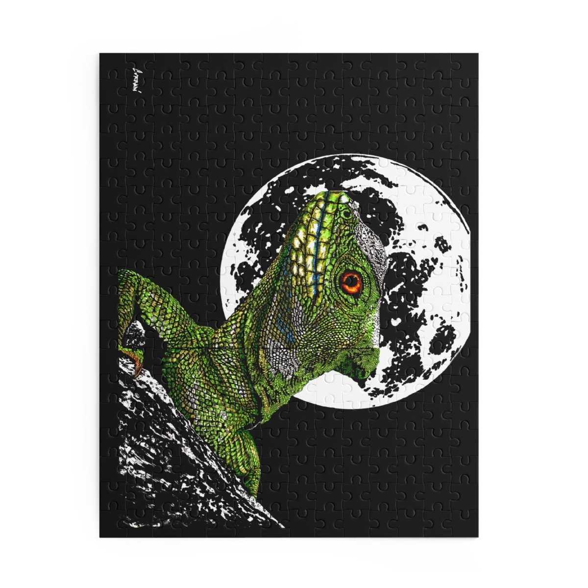 Moonlit Lizard Puzzle - 120, 252, 500 - Piece - Curran Artworks