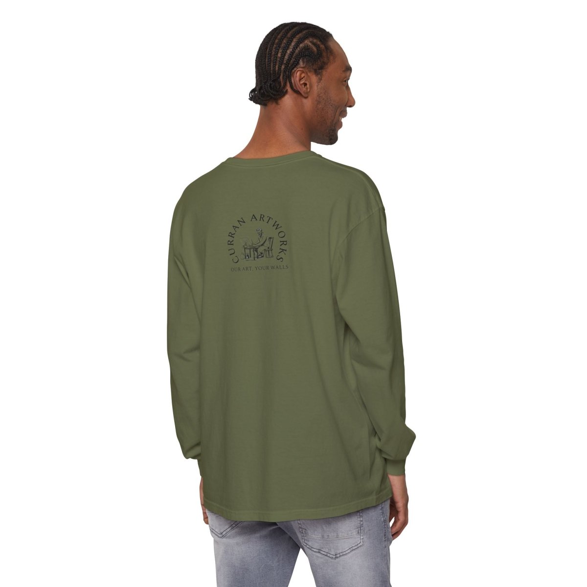Moonlit Reptile Long Sleeve T-Shirt - Breathable Unisex Graphic Tee - Curran Artworks