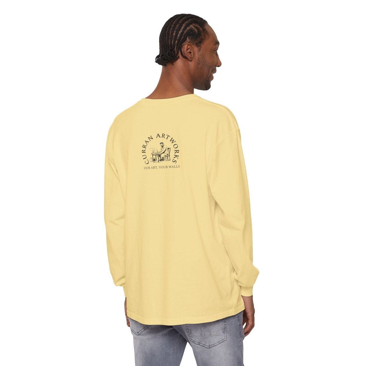 Moonlit Reptile Long Sleeve T-Shirt - Breathable Unisex Graphic Tee - Curran Artworks