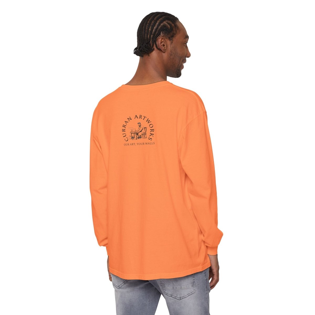 Moonlit Reptile Long Sleeve T-Shirt - Breathable Unisex Graphic Tee - Curran Artworks