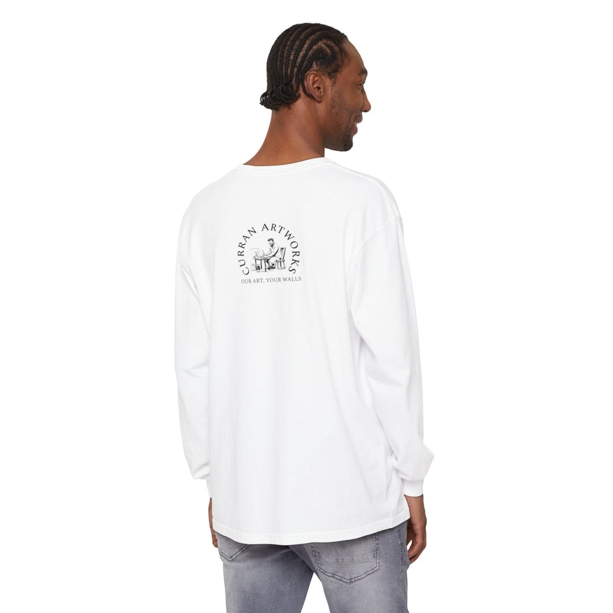 Moonlit Reptile Long Sleeve T-Shirt - Breathable Unisex Graphic Tee - Curran Artworks