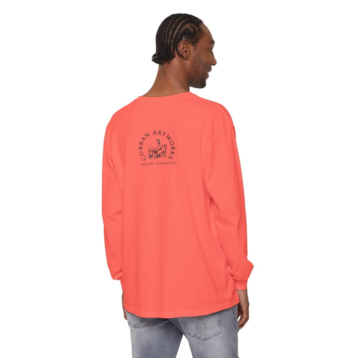 Moonlit Reptile Long Sleeve T-Shirt - Breathable Unisex Graphic Tee - Curran Artworks
