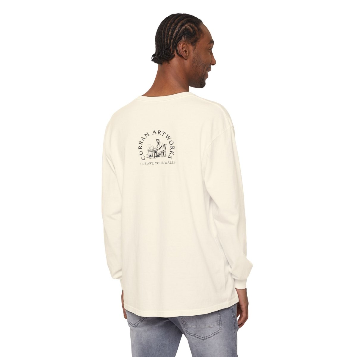 Moonlit Reptile Long Sleeve T-Shirt - Breathable Unisex Graphic Tee - Curran Artworks