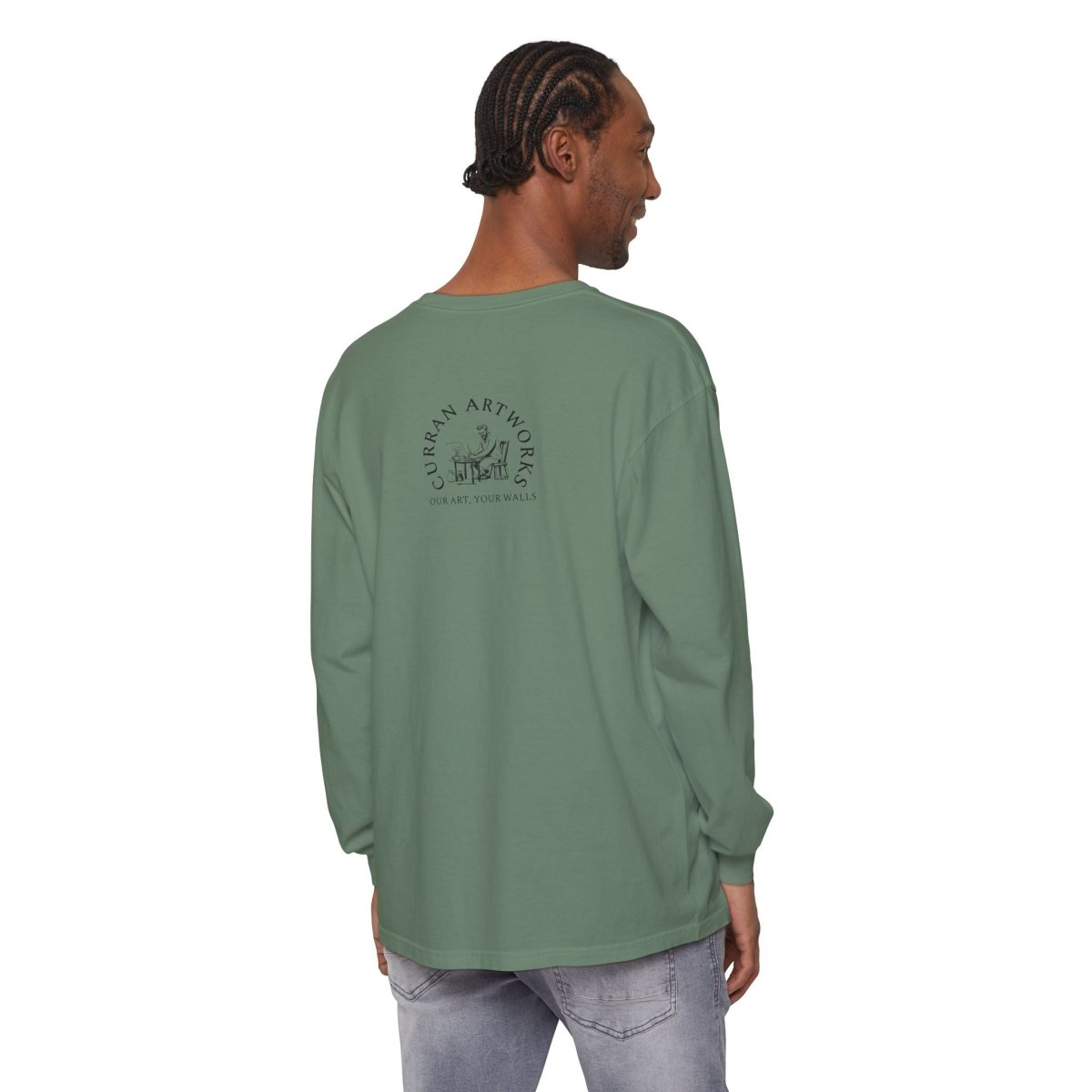 Moonlit Reptile Long Sleeve T-Shirt - Breathable Unisex Graphic Tee - Curran Artworks