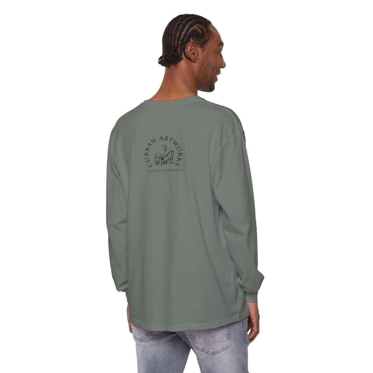 Moonlit Reptile Long Sleeve T-Shirt - Breathable Unisex Graphic Tee - Curran Artworks