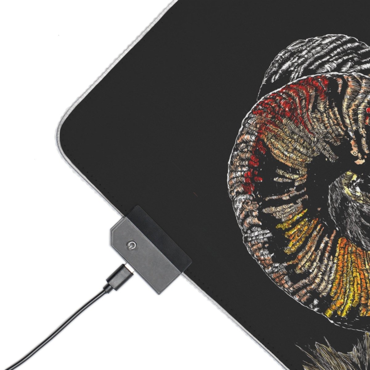 Mountain Ram LED Gaming Mouse Pad with Astrological Ram Design - Curran Artworks