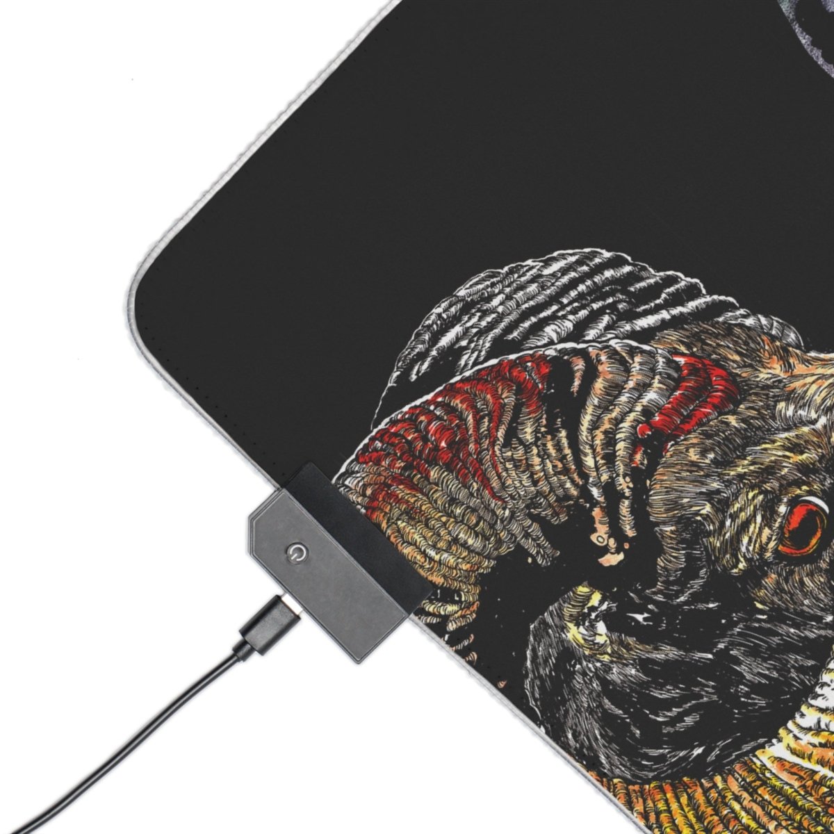 Mountain Ram LED Gaming Mouse Pad with Astrological Ram Design - Curran Artworks