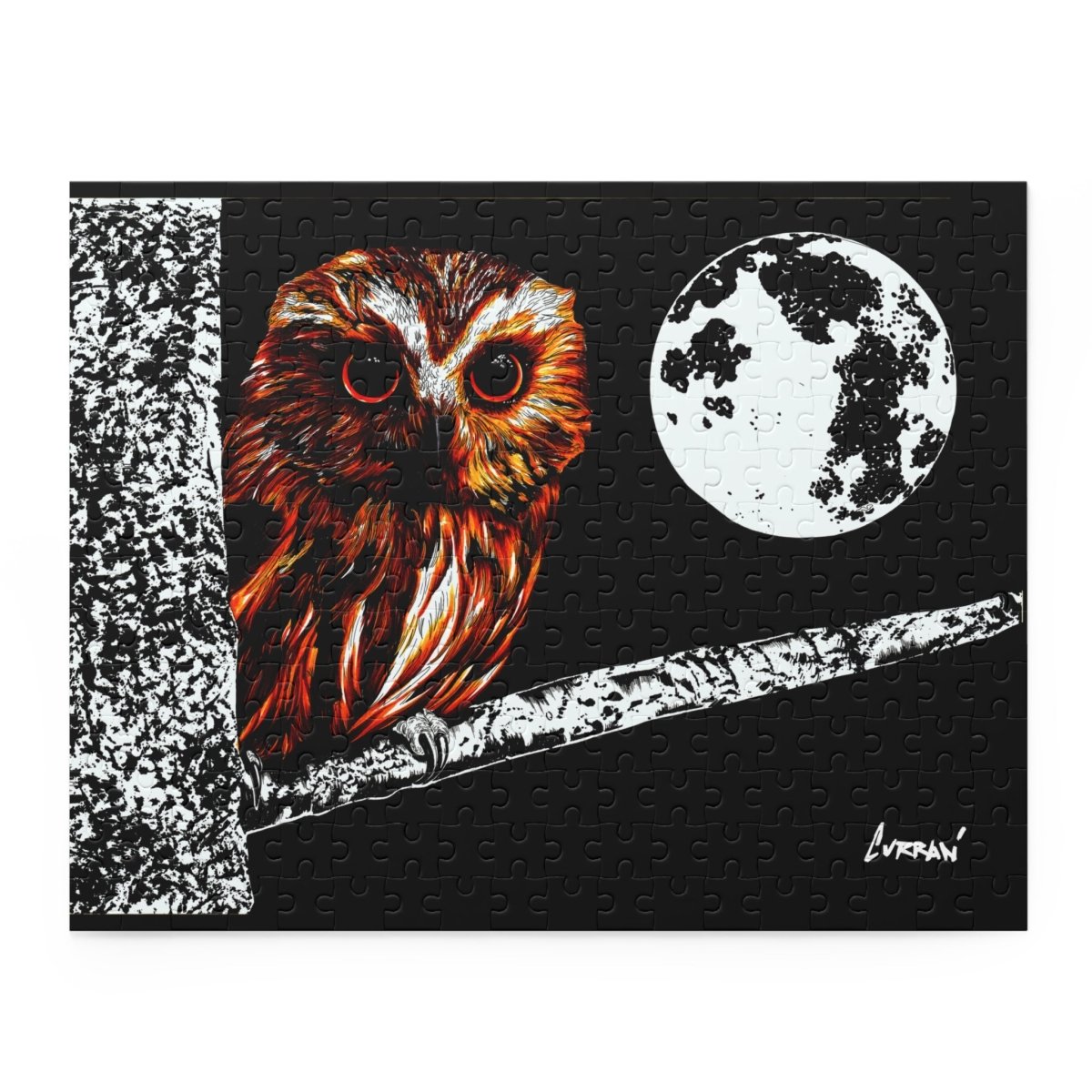 Mystical Night Owl Puzzle - 120, 252, 500 - Piece Jigsaw for Nature Lovers - Curran Artworks