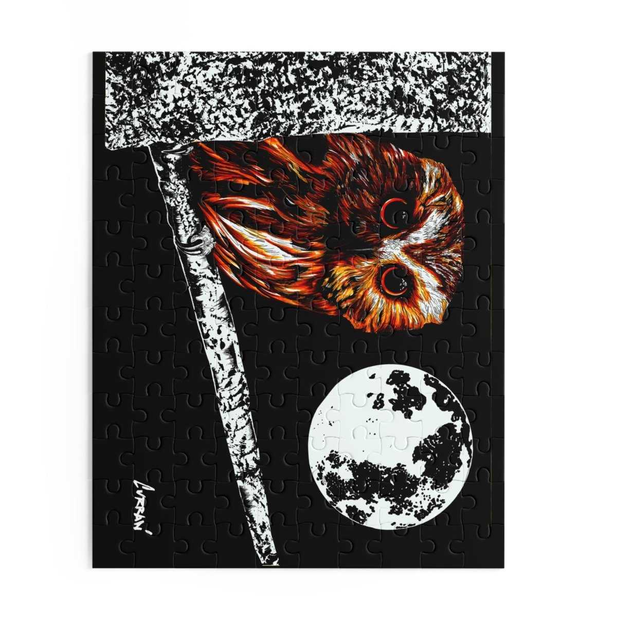Mystical Night Owl Puzzle - 120, 252, 500 - Piece Jigsaw for Nature Lovers - Curran Artworks