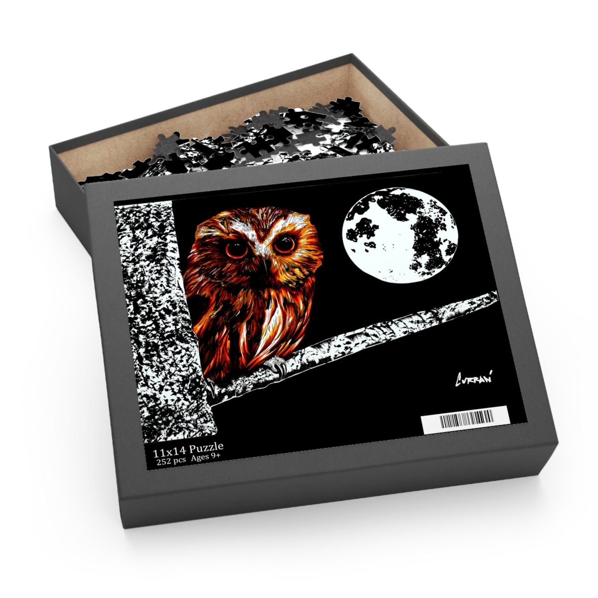 Mystical Night Owl Puzzle - 120, 252, 500 - Piece Jigsaw for Nature Lovers - Curran Artworks