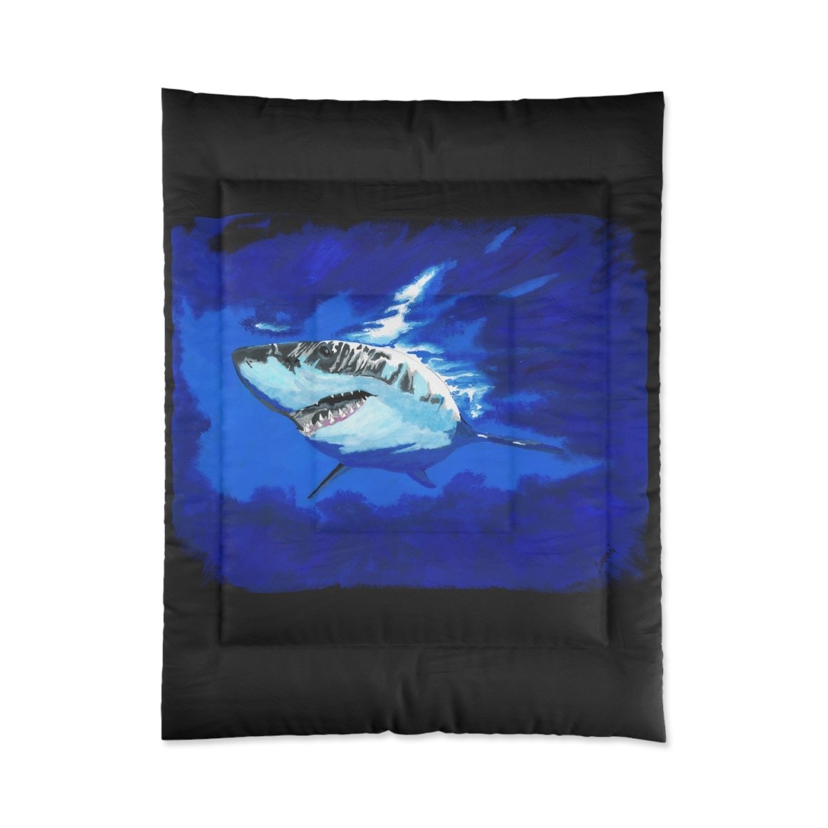 Oceanic Shark Comforter - Cozy Bedding for Sea Life Lovers - Curran Artworks