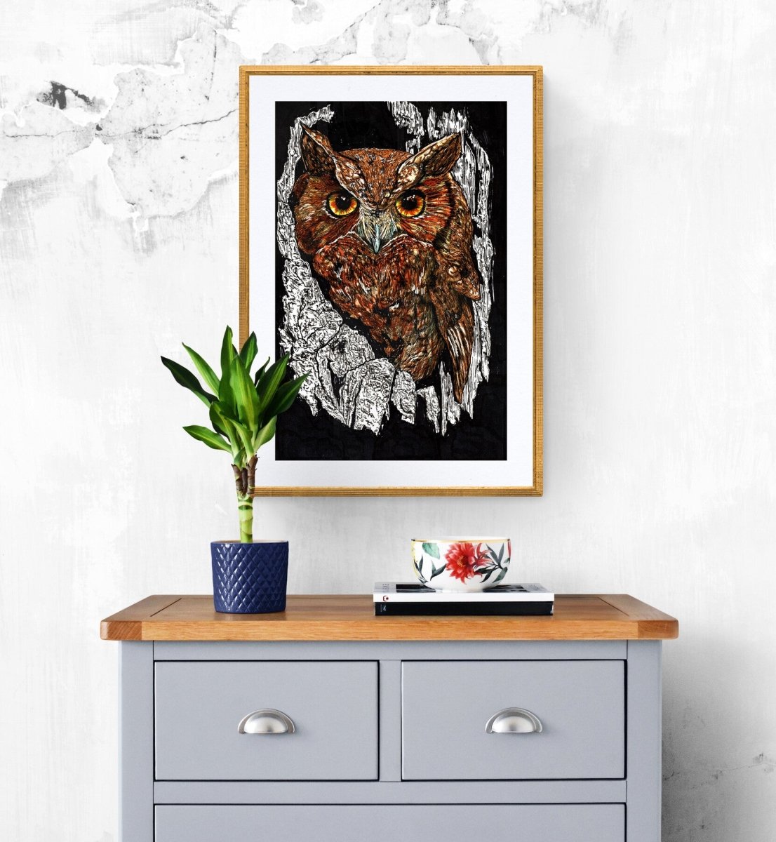 Owl 2 Wall Art Poster - Curran Artworks