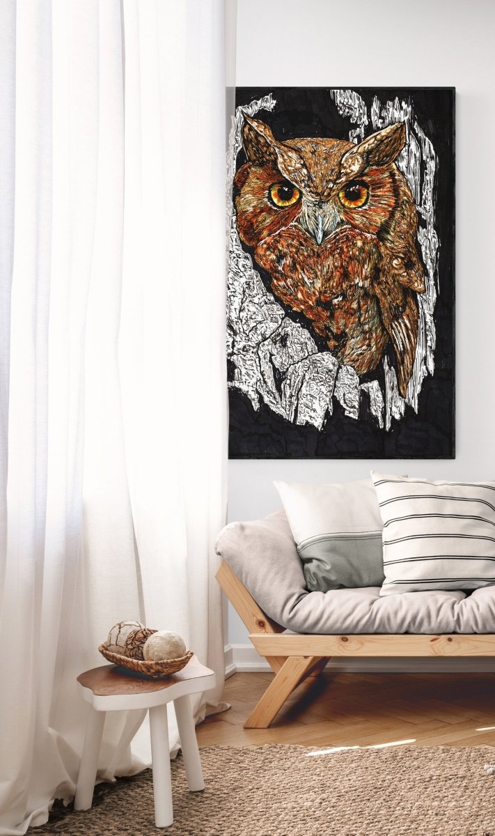 Owl 2 Wall Art Poster - Curran Artworks