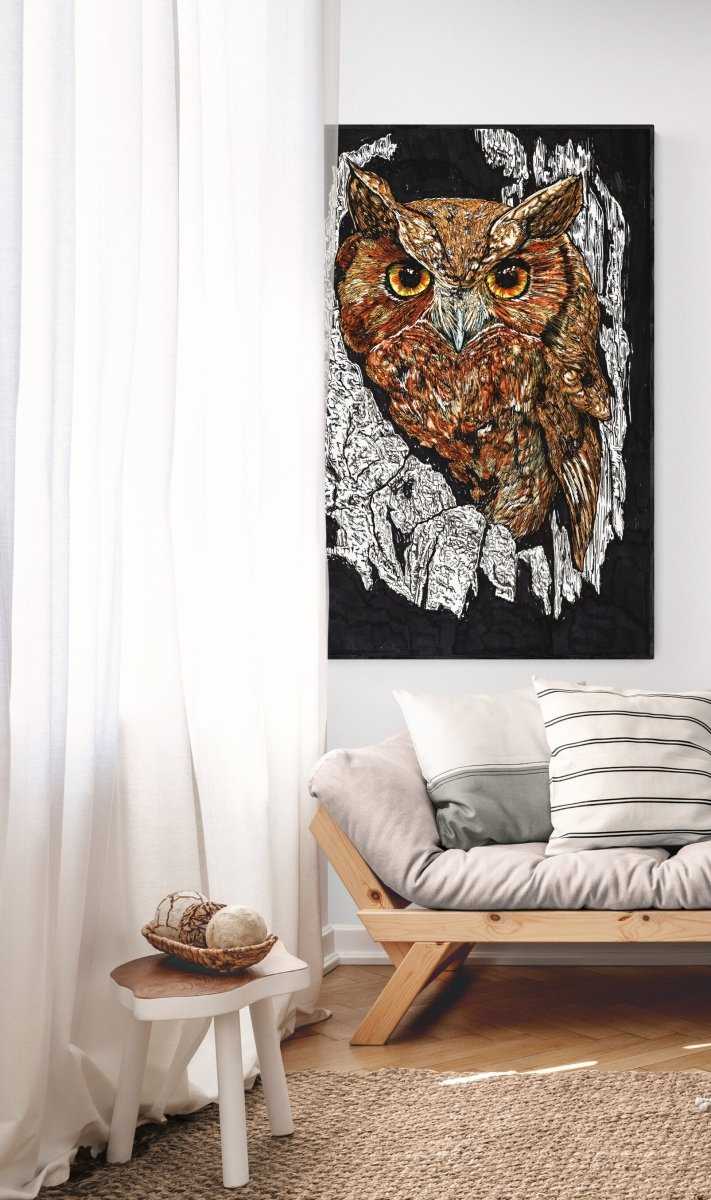 Owl 2 Wall Art Poster - Curran Artworks