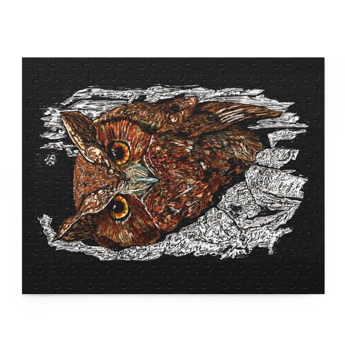 Owl Escape Puzzle – 500 - Piece Educational Jigsaw for Nature Lovers - Curran Artworks