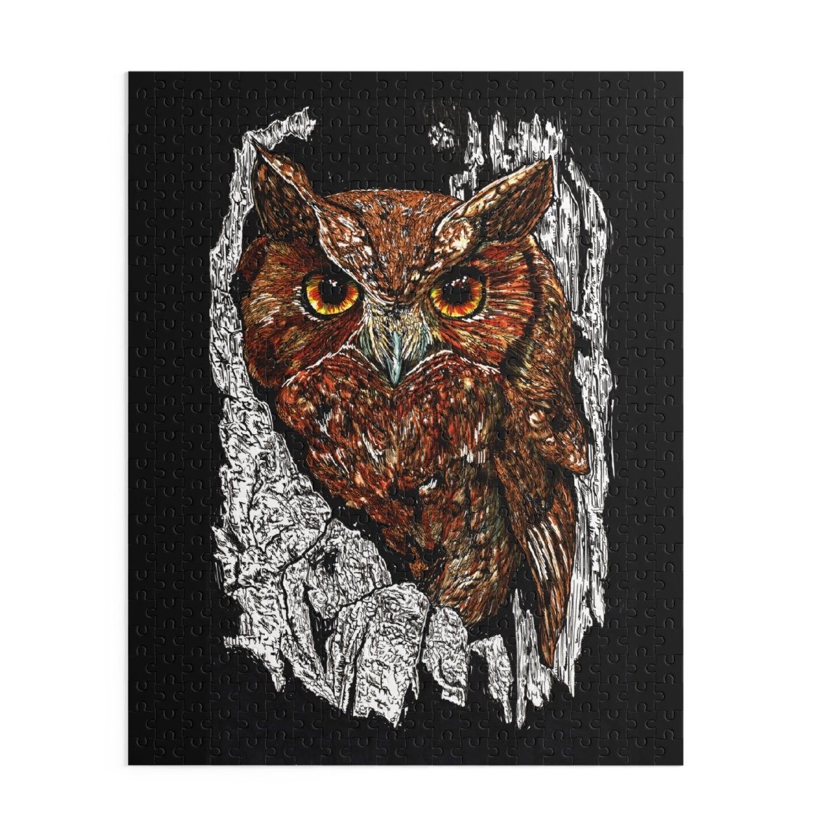 Owl Escape Puzzle – 500 - Piece Educational Jigsaw for Nature Lovers - Curran Artworks
