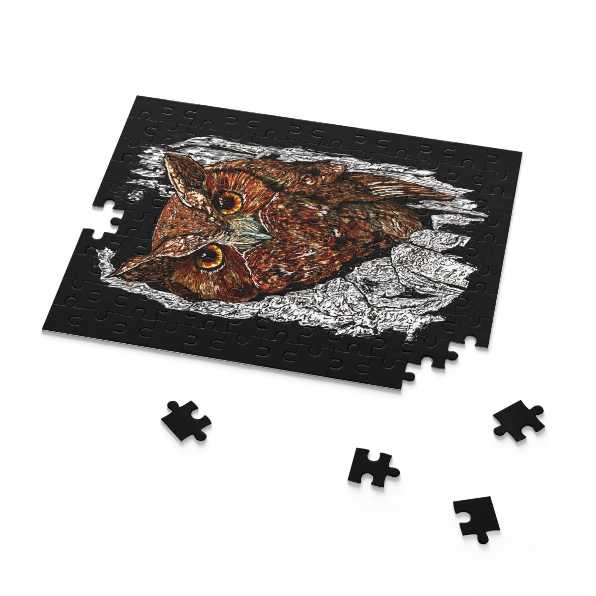 Owl Escape Puzzle – 500 - Piece Educational Jigsaw for Nature Lovers - Curran Artworks