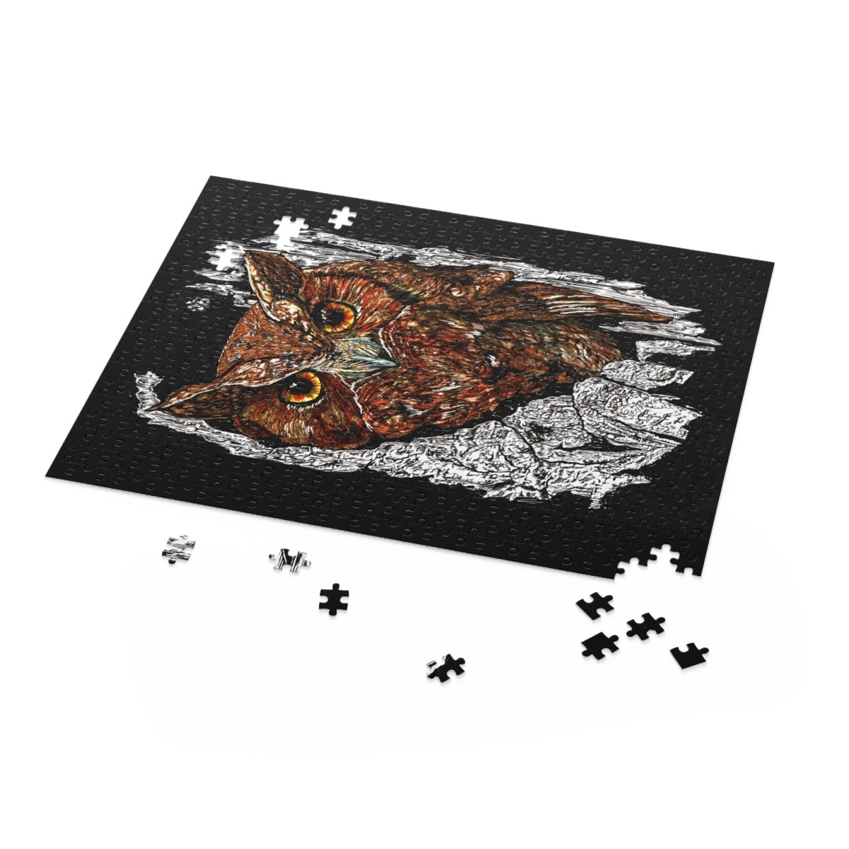 Owl Escape Puzzle – 500 - Piece Educational Jigsaw for Nature Lovers - Curran Artworks